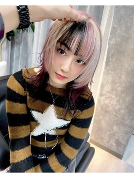 イコ(.ico) ピンク×ホワイト×カシス