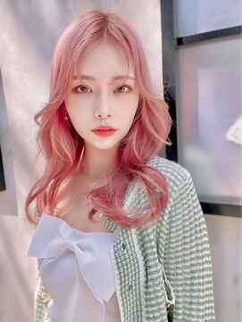 クム(kumu) 【kumu】くびれロング/1ブリーチ/ペールピンク栄/名古屋