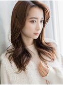 【伸ばしかけの方に♪】ニュアンス巻きセミロング