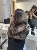 ブレンド 渋谷(BLend)&nbsp;マチルダボブ前髪ハイライトグレージュ