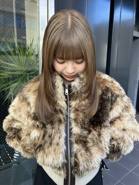 ザザ ZA/ZA 茗荷谷 透明感ベージュカラー/顔周りレイヤー韓国風小顔くびれヘア