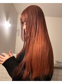 ピンクベージュ オレンジベージュ 暖色 ブリーチカラー