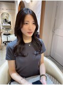 ウェーブミディアムメルティカラー×レイヤーカット韓国[錦糸町]