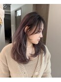 レイヤーカット/エアタッチグラデーション/ダークラベンダー