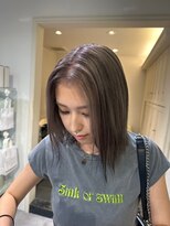 ベレーザ 渋谷神南(Beleza)&nbsp;14217暗髪ダブルカラー＆ブリーチなしレイヤーオリーブカラー