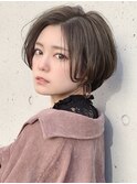 柏で１番綺麗な髪質改善ミニウルフダブルカラーショートボブ