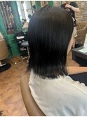 切りっぱなしボブ