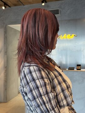 ニール(nier) レイヤー/デザインカラー/ローライト/ピンクカラー/広島美容院