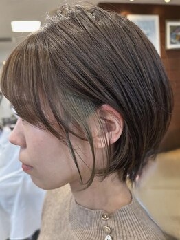 アートランドユージン(art land u-jin)の写真/人気の“ポイントカラー”で周りと差をつける、デザイン性の高いスタイルを◎貴方に似合うカラーをご提案！