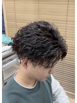 メンズギフト(men's GIFT)&nbsp;刈り上げツーブロックツイストスパイラルパーマメンズマッシュ