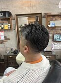 MEN’S HAIR/サーフカール/刈り上げセンターパート/印西