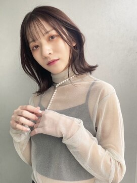 ファースト 仙台店(first) 仙台/ 透明感カラー/大人ボブ/顔周りカット/艶髪