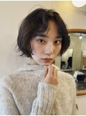 レイヤーボブ/ミニボブ/ニュアンスパーマ/顔周りカット/20代30代