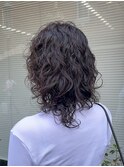 ウェーブヘアロングパーマレイヤーパーマホットパーマ