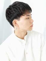 メンズヘア ビーセカンド 草加店(MENS HAIR B-2) 20代30代ブラック学生ナチュラル刈り上げフェードスタイルf草加