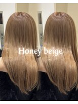 ジーナ 福岡天神(Zina)&nbsp;Honeyベージュ×ケアブリーチ