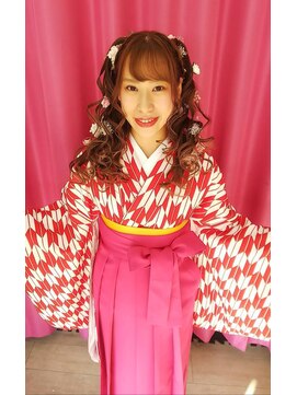 ハナココ 水戸店(hana Coco) ハーフツインテール☆フラワー散りばめて♪卒業式 成人式 水戸