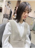 シースルー外ハネミディアム