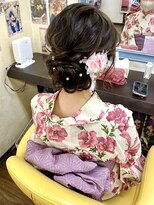 ヘアセットアップス(UP's) 可愛く、上品に、大人っぽく『浴衣着付け＋大人まとめヘア』