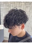 波巻きパーマ