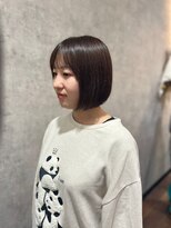 ヘアーワークス ボナ(HAIR WORKS bona.)&nbsp;艶感大人ショートボブ×髪質改善ケアカラー/トリートメント