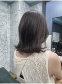 外ハネ/鎖骨ボブ/ベージュカラー/髪質改善/清澄白河/錦糸町
