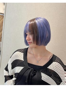 ローレン(Lolen.) 【ライラックブルー×ブラック/小顔ヘア】嶋津 雄大