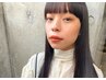 【贅沢】ナチュラル縮毛矯正+オーガニック艶カラー（リタッチ）+カット￥11980