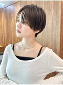 大人マッシュショートシースルーバングショートヘア30代40代50代