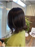 黒髪/ボブルフ/ネビージュ/小顔/ワンレン/高円寺/髪質改善/