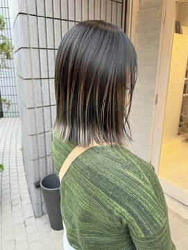 シュク 高円寺(SYUK) 加藤【高円寺】外ハネ/切りっぱなしボブ/アンブレラカラー