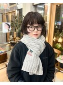 ハニボブのくせ毛風パーマ