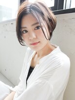 外ハネボブ大人可愛いくせ毛風カール薄めバング#225f0310