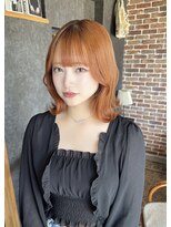 空&nbsp;オレンジ/ブリーチ1回～