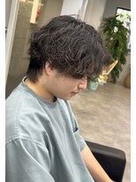 ファースト 秦野店(First)&nbsp;メンズ/波巻きパーマ/センターパート/マッシュ/学割/秦野駅