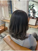 グラデーショングレーカラー＋レイヤースタイル