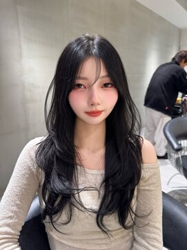 ロンドウル 熊本(Lond ulu) 暗めカラー/レイヤーカット/髪質改善/縮毛矯正/韓国ヘア