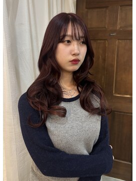 スイート ヘアデザイン(Suite HAIR DESIGN) ハッシュカット×カシスレッド