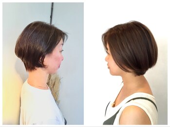 ヘアーデザイン アブー(hair design A BOO)の写真/気になる白髪もしっかりカバー◎デザイン・イルミナ・インナー・イヤリングカラーで明るくオシャレに♪