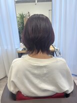 ウイ バイ ファースト 北四番丁店(u'i by first)&nbsp;ラベンダーピンク×くびれレイヤーショート