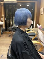 ヘア ロココ(hair LOCOCO)&nbsp;切りっぱなしボブルー
