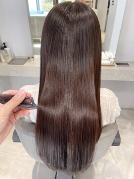 シンク オモテサンドウ(sync omotesando) 巻ける縮毛矯正/チョコレートブラウン/艶カラー/髪質改善