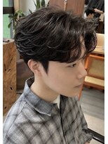 メンズサロン アネロ 名駅(Men's salon anhelo)&nbsp;フェザーパーマ×ニュアンスパーマ×センターパート×名駅