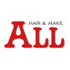 ヘアーアンドメイク オール(HAIR&MAKE ALL)のお店ロゴ