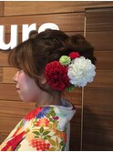袴着付け、ヘアセット