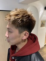 パティオンツー(PATIONN2)&nbsp;メンズショートハイトーンアッシュカラースタイル表参道青山原宿