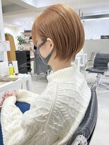 オウル(Owll) 【Owll】丸みのあるコンパクトショート ピンクベージュ