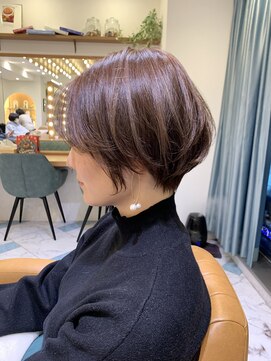 ロンド パルティール 大宮(Lond partir) 【石田勇士郎】デザインカラー厚めバングローライトスリークボブ