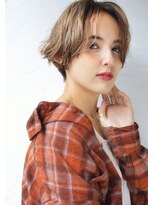 メーヴェ(Mowen) mowen 南堀江ハンサムショート×ミルクティーベージュ×外国人風