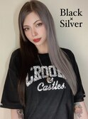 ブラック×シルバーhair